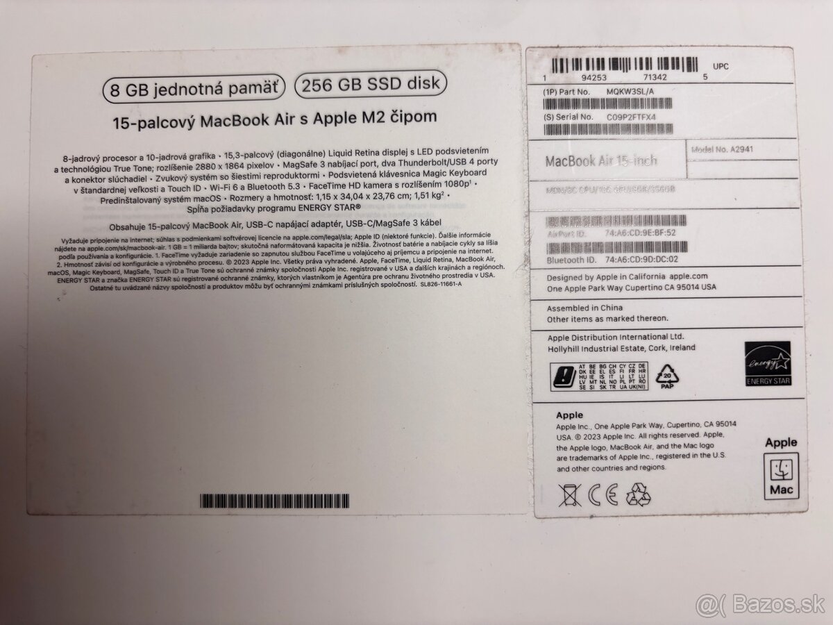 MacBook Air 15" M2 SK 2023 Tmavo atramentový - 5