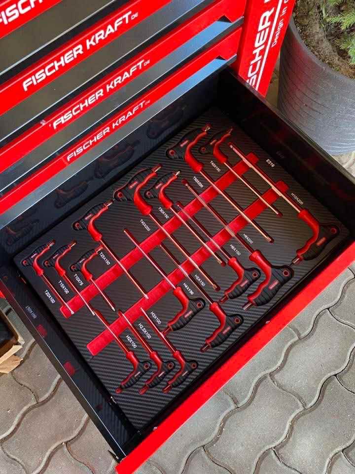 Dielensky vozik s naradim cerveny - 5