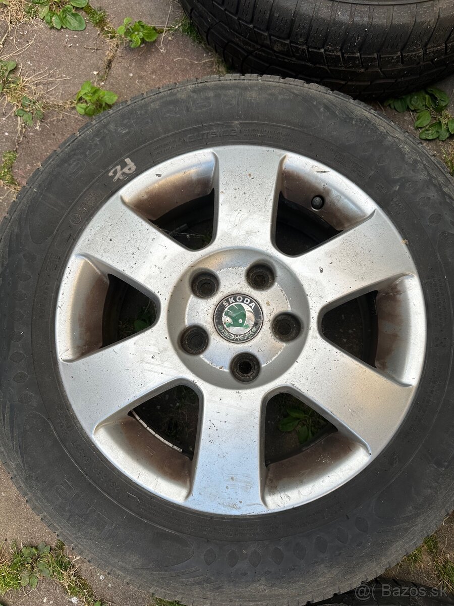 Elektróny Škoda 5x112 R15 - 5ks - 5
