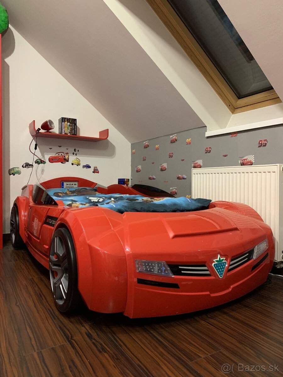 Detská postel auto s matracom - 5