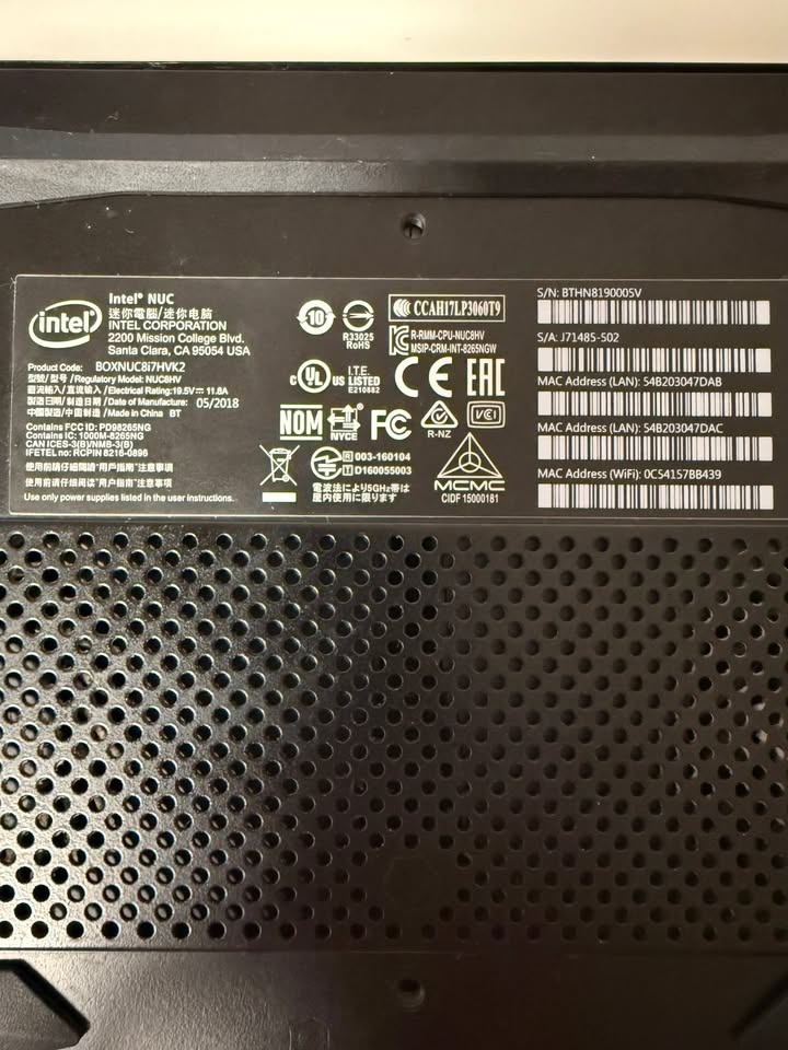 Gaming mini PC intel NUC Hades - 5