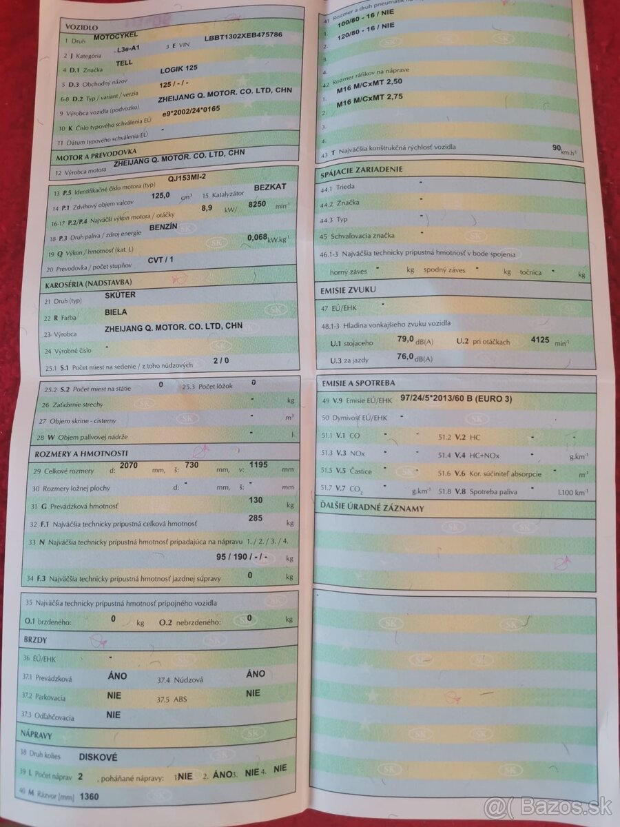 Skúter Logik 125 - 5