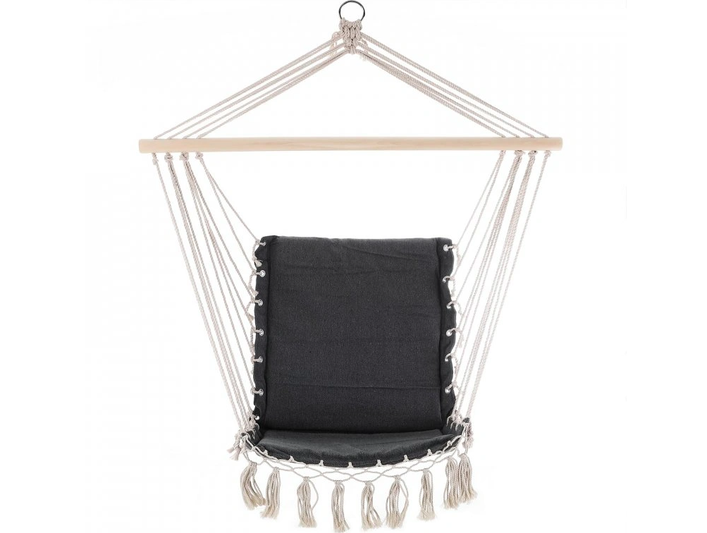 Závasné hojdacie kreslo sivé - nosnosť 150 kg - 5