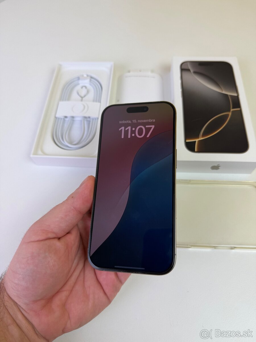 Predam vymenim Iphone 16 Pro 256GB Natural Titanium - 5