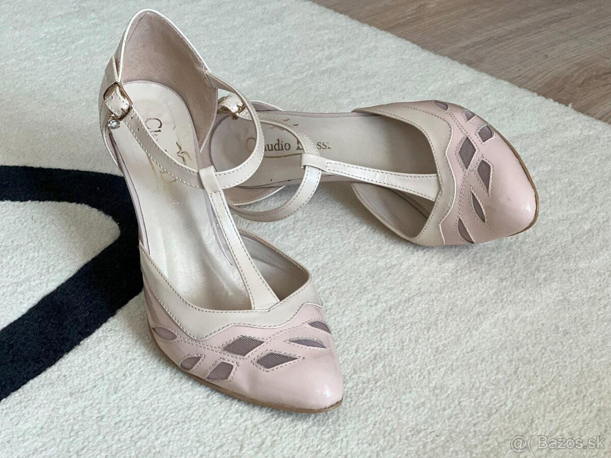 Lodičky, ružovo-béžová, 38 - 5