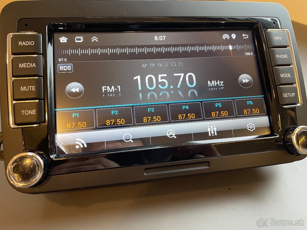 VW, SEAT, ŠKODA 7” 2DIN ANDROID autorádio, CARPLAY 2GB+64GB - 5