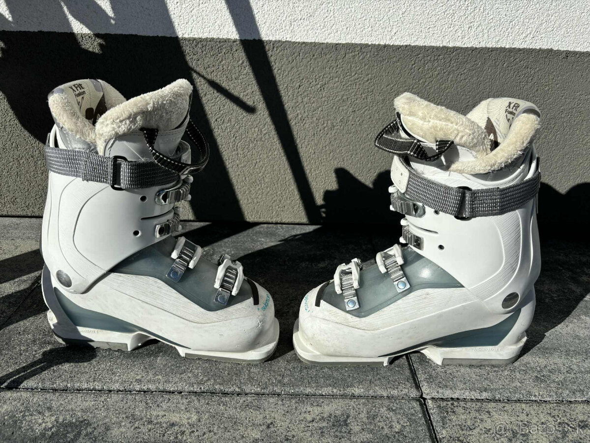 Lyže Rossignol + lyžiarky Salamon + palice - 5