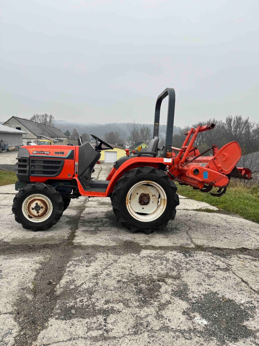 japonský malotraktor KUBOTA GB15 s rotavátorom - 5
