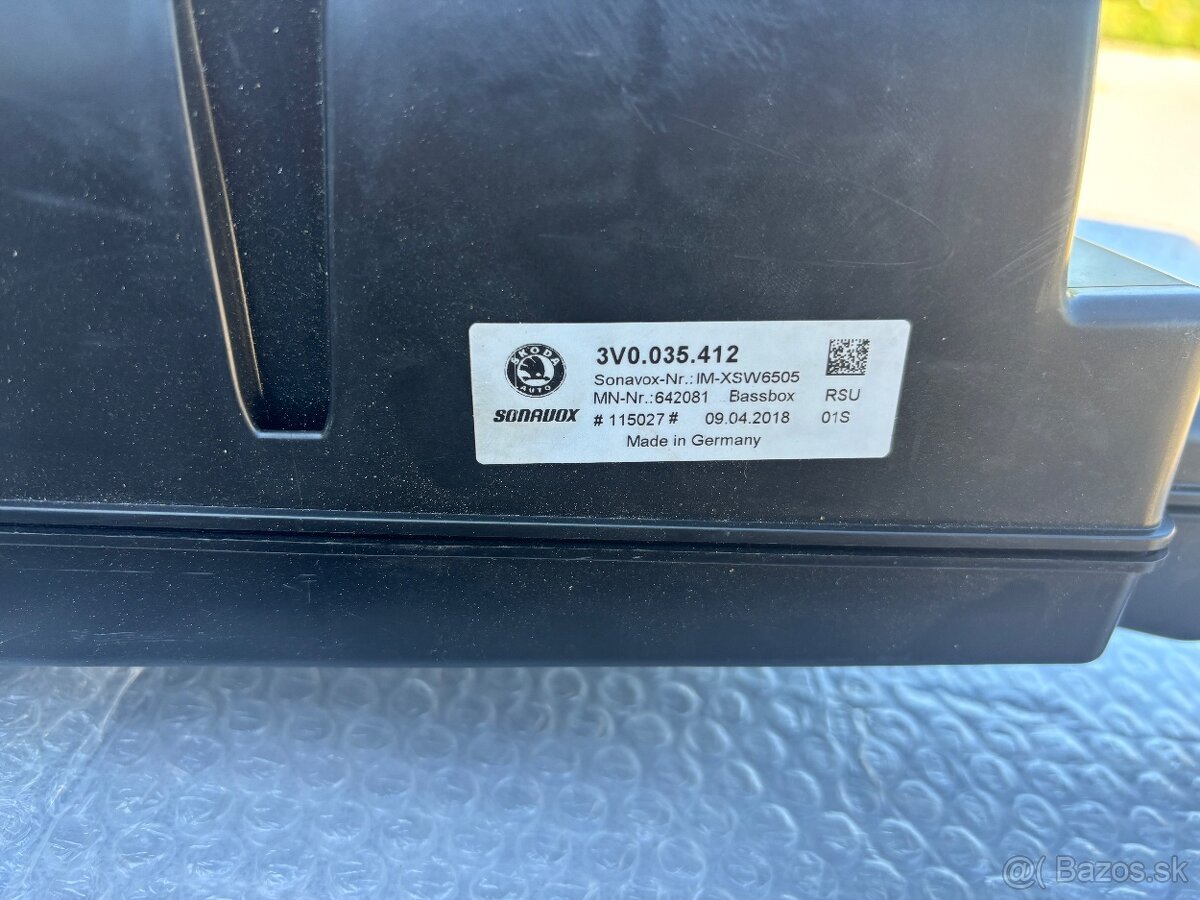 Skoda superb3 soundsystem canton 81A035223 - 5