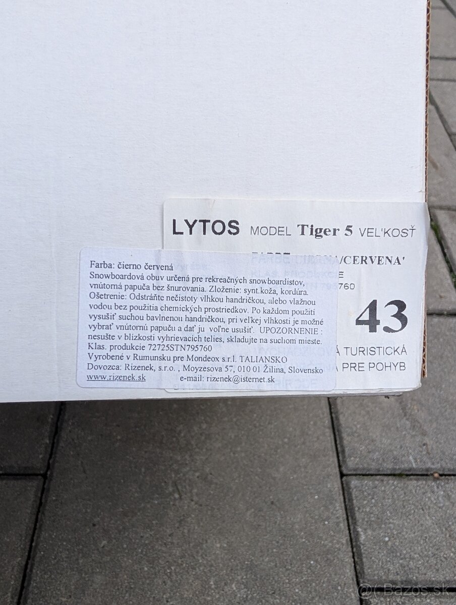 Snowboardová obuv / snowboardové topánky Lytos Tiger - 5