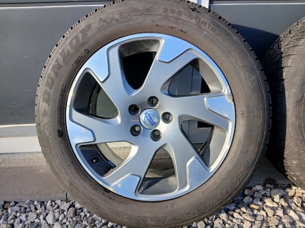 Predám alu.disky org.VOLVO na zimných pneu - 5