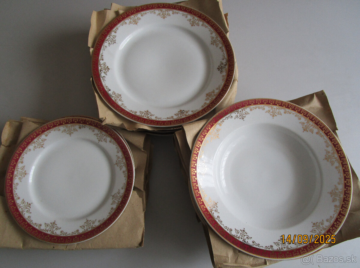 Predám sadu tanierov, karlovarský porcelán-ZĽAVA - 5