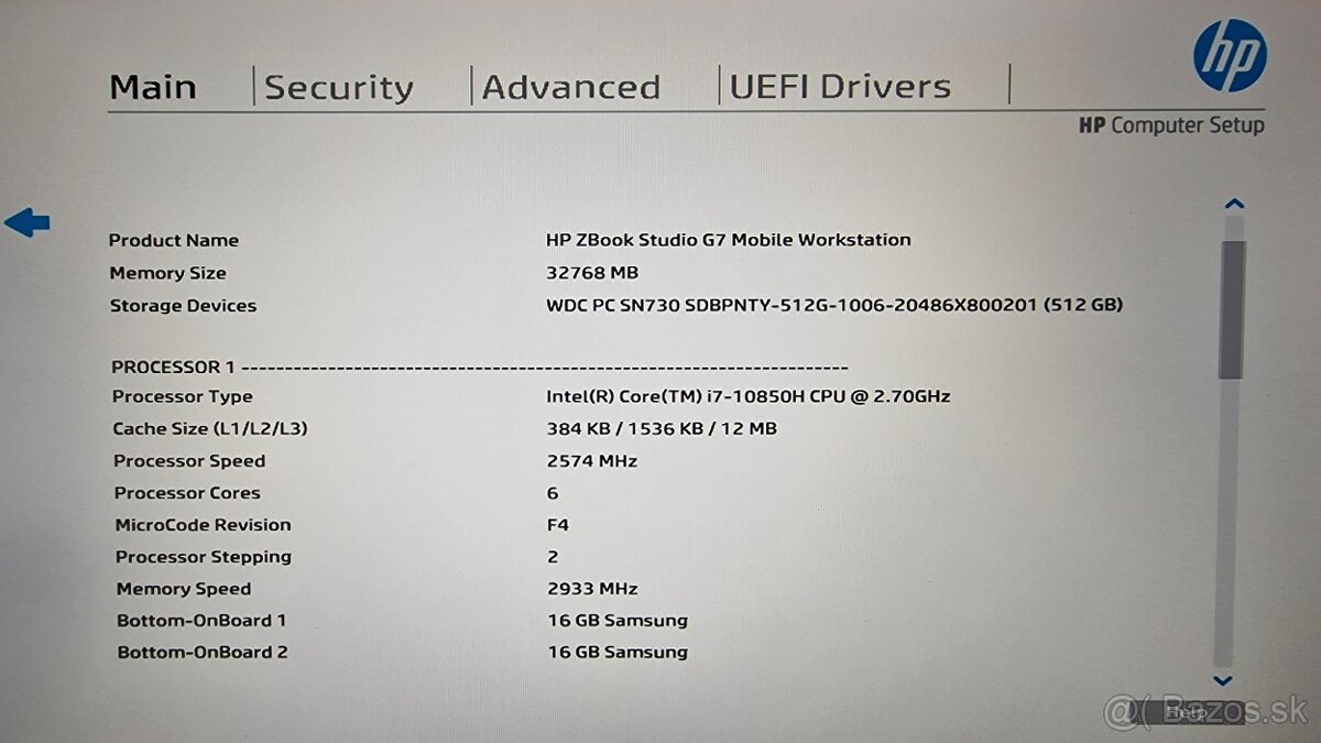 HP Zbook Studio G7 / Intel i7 / 32GB RAM / 512GB SSD / Dock - 5