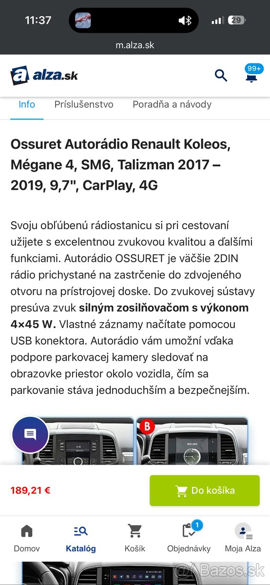 Predam radio Megane 4 android - 5