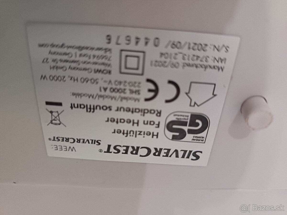 Predam teplovzdusny ventilátor.... - 5