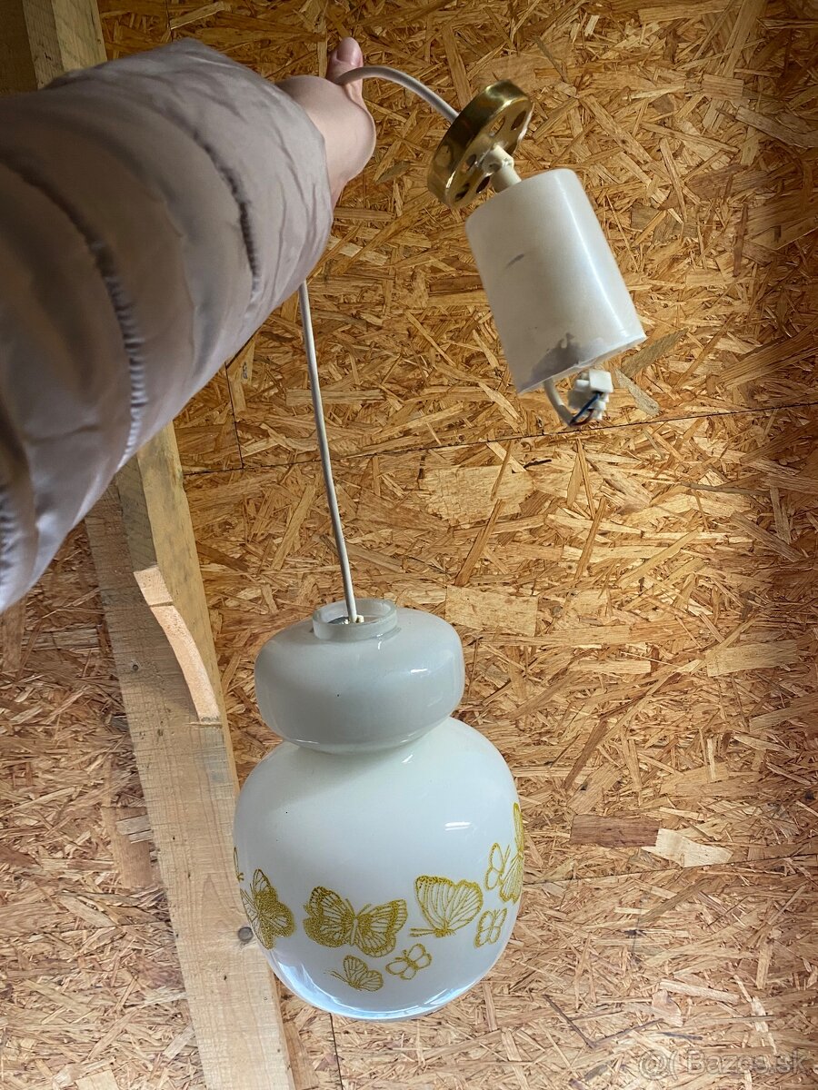 Predám retro sklenený luster - 5