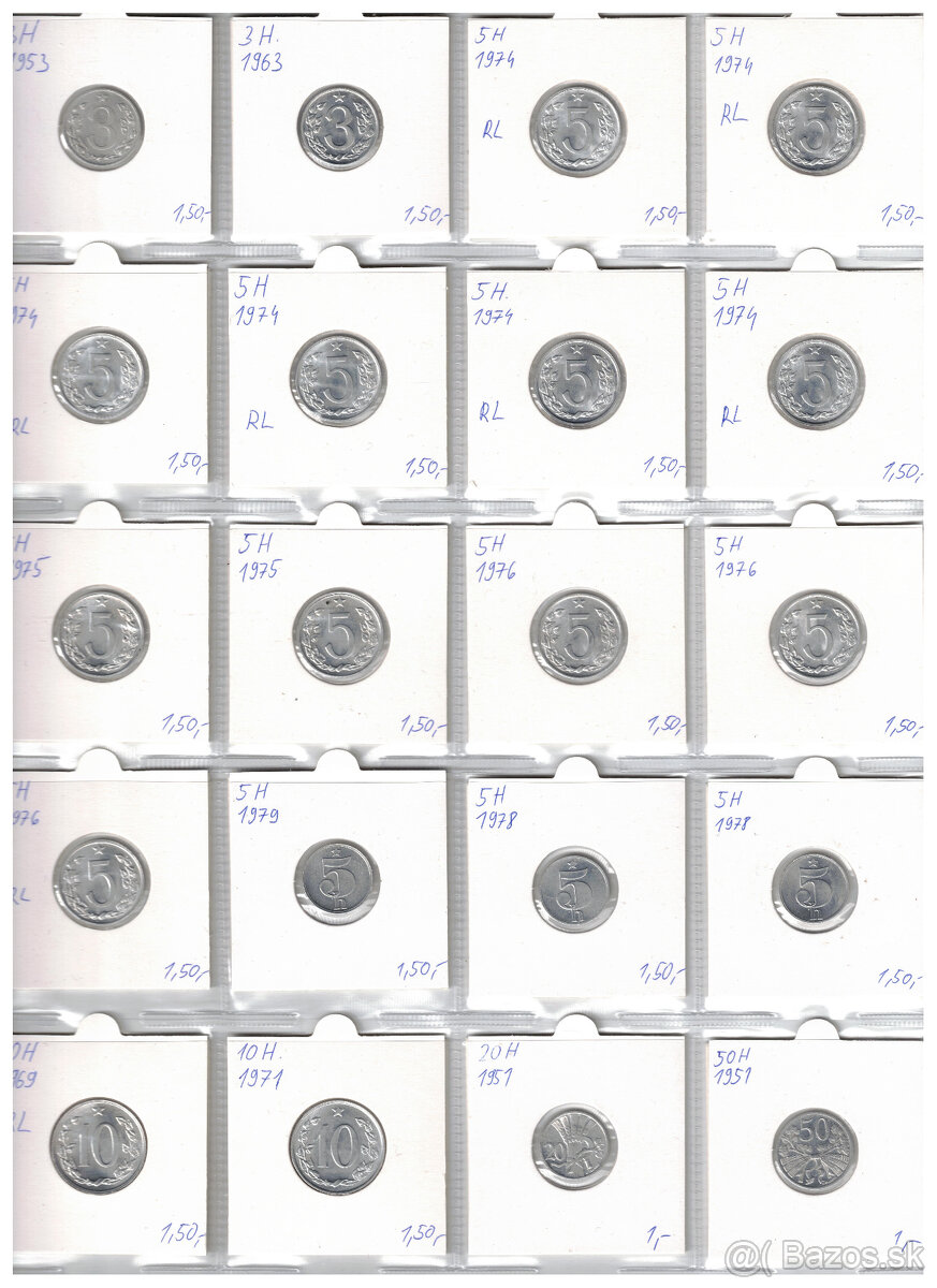 Obehove mince CSSR 1946-1992 - 5
