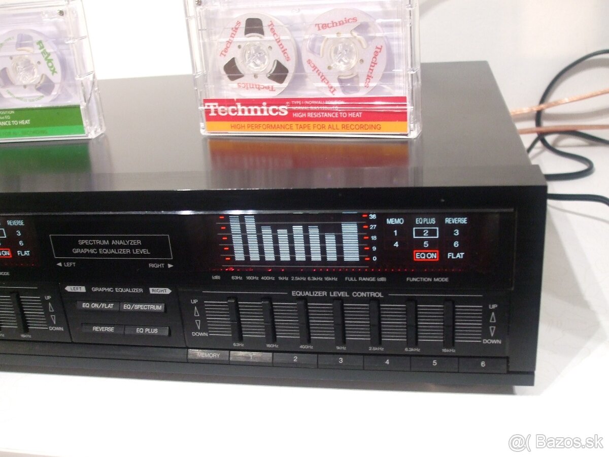 Vzacny MIDI 2x7 pasm. equalizer TECHNICS SH-E75, JAPAN, AE30 - 5