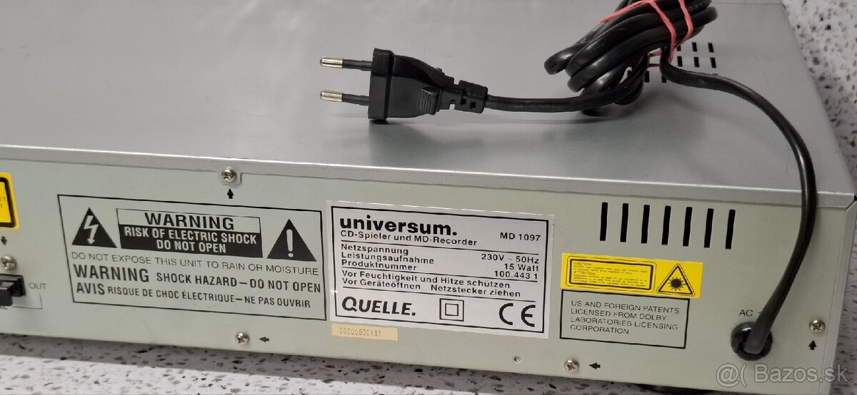 MINIDISC + CD 》 UNIVERSUM MD 1097 - 5