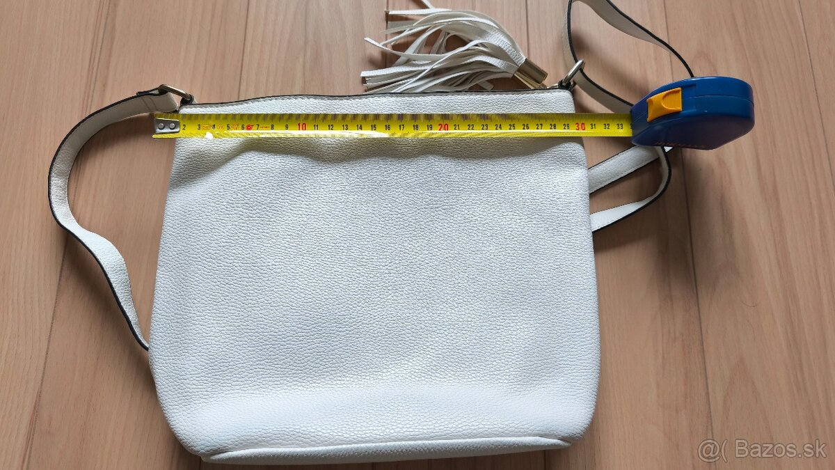 Biela kabelka FF na zips - 5