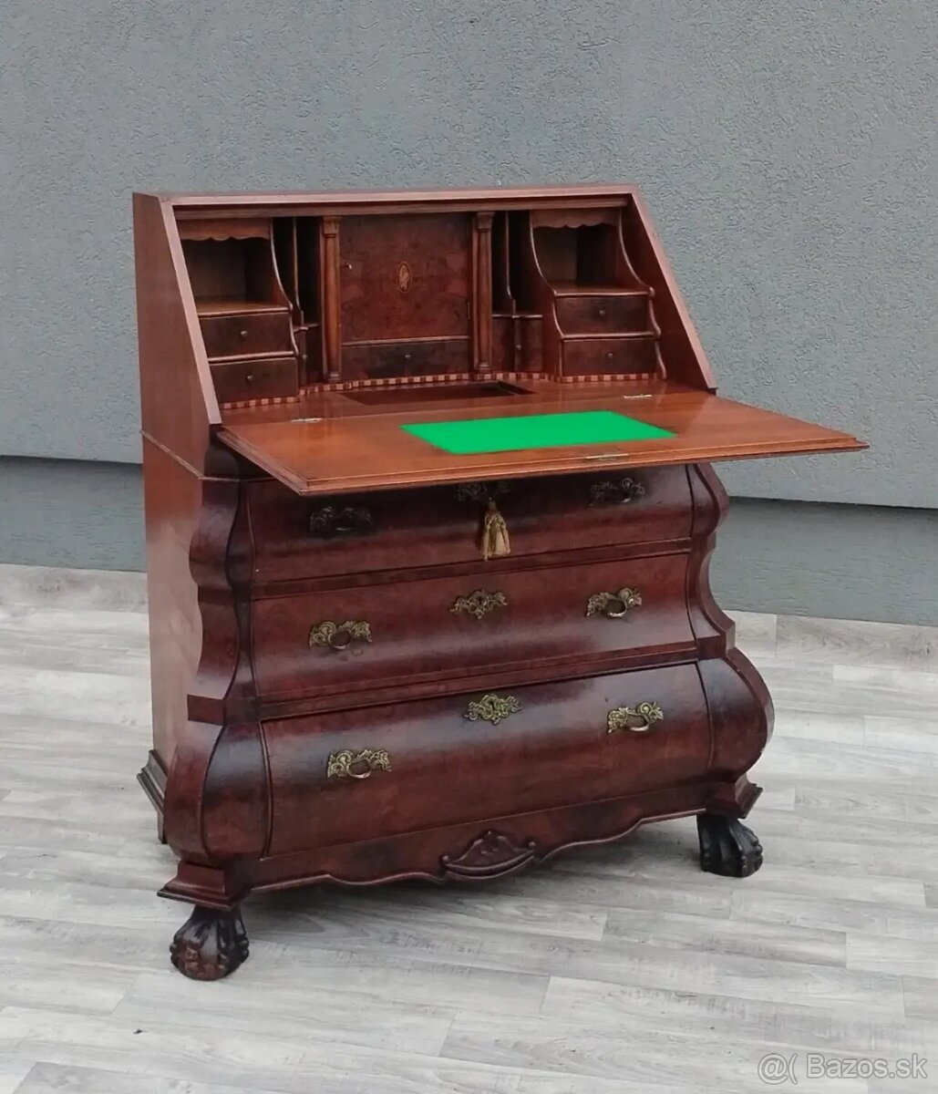 Stôl sekretársky starožitný “ BAROKO „. - 5