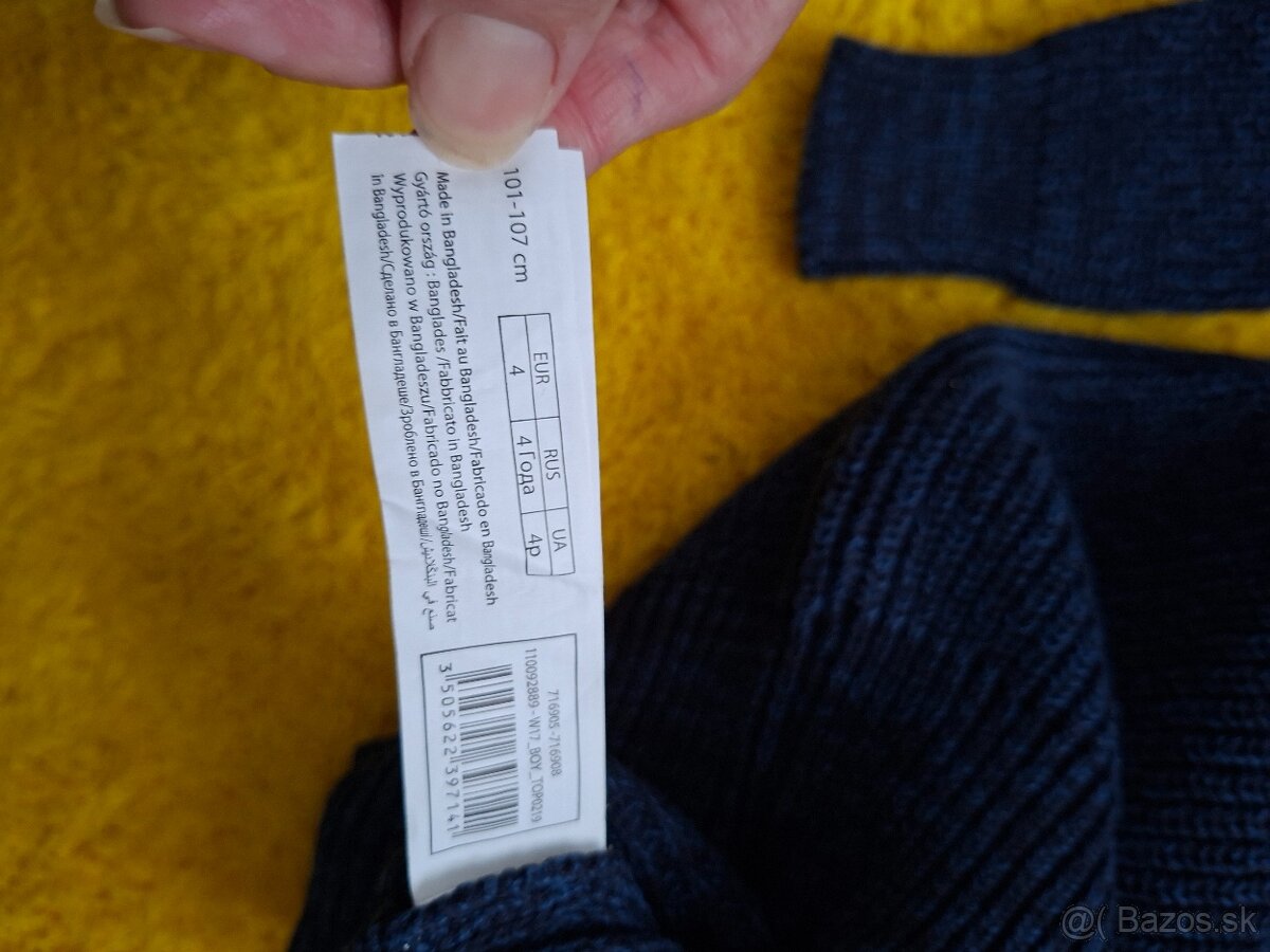 Modro-sivý svetrík 101-107 - 5