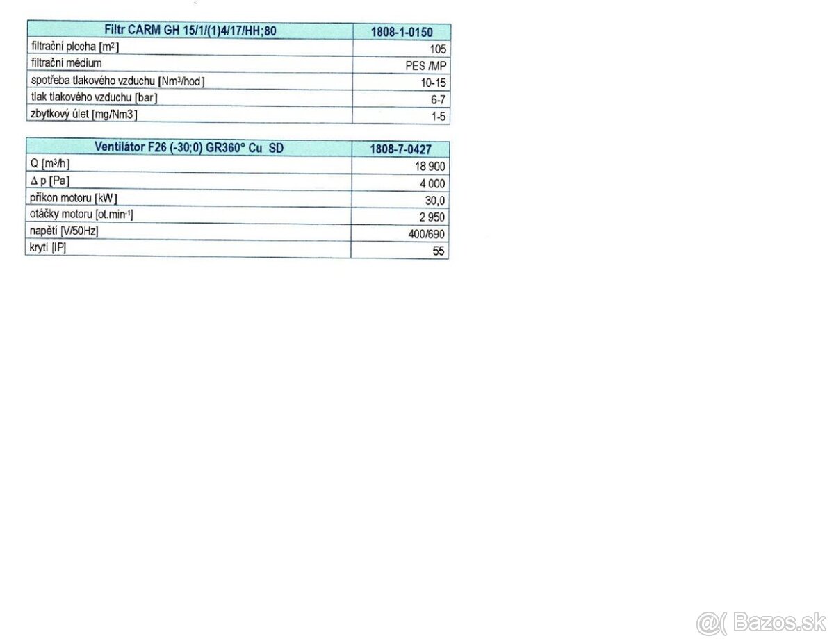 Odsávací a filtrační zařízení CIPRES FILTR BRNO (8578) - 5