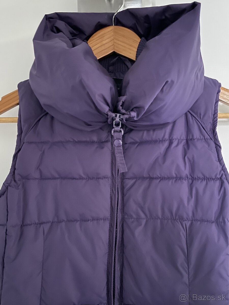 Volcano Fialová vatovaná páperová vesta XS 34 - 5