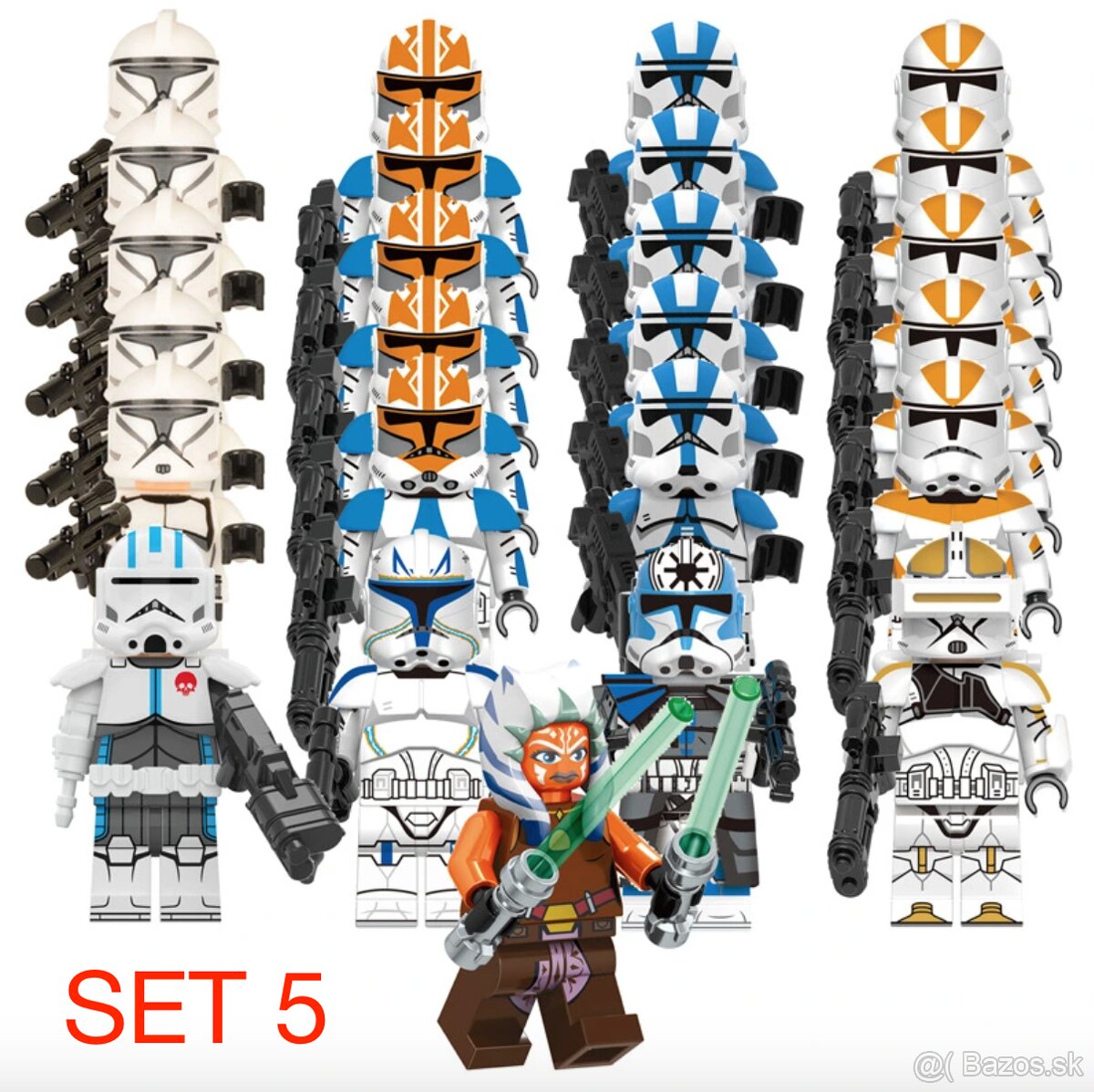 Rôzne figúrky Star Wars 8 (8ks) - typ lego - nové - 5