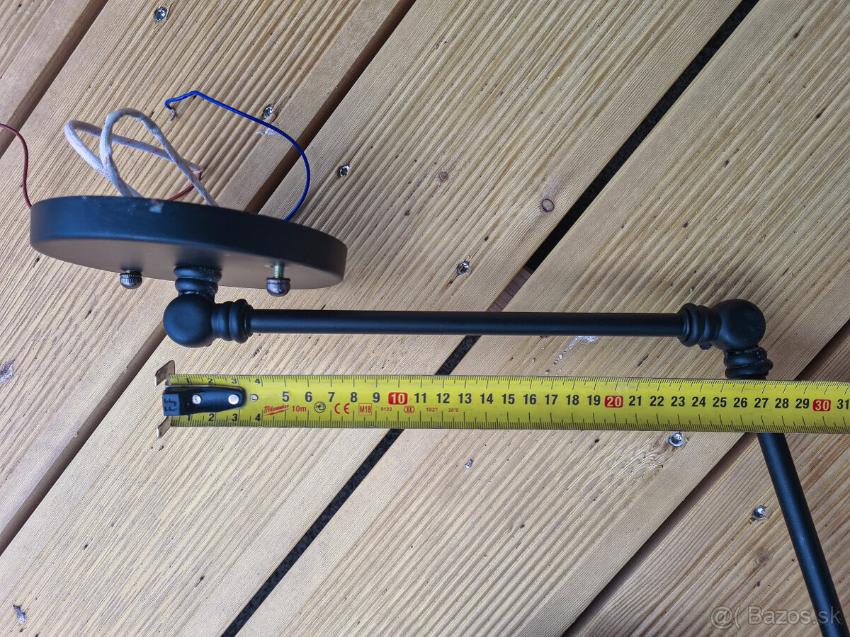 Predám lampu (svietidlo) čiernej farby - 5