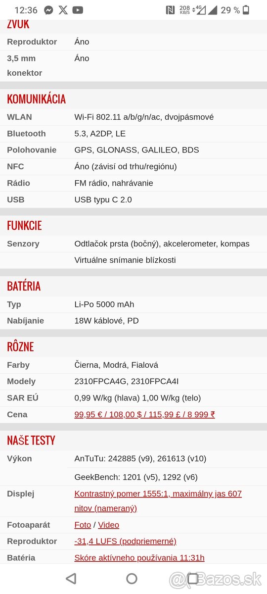 Xiaomi Poco C65. 6gb/128gb+micro SDHC. Čierna farba. - 5