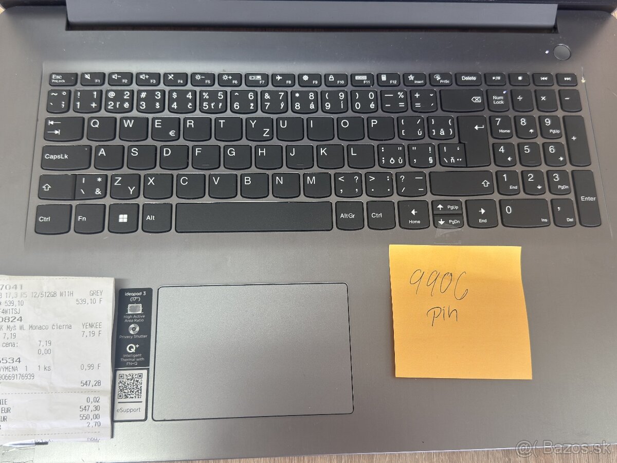 PREDÁM: 17,3" Lenovo IdeaPad 3 – Ešte v záruke, TOP stav - 5