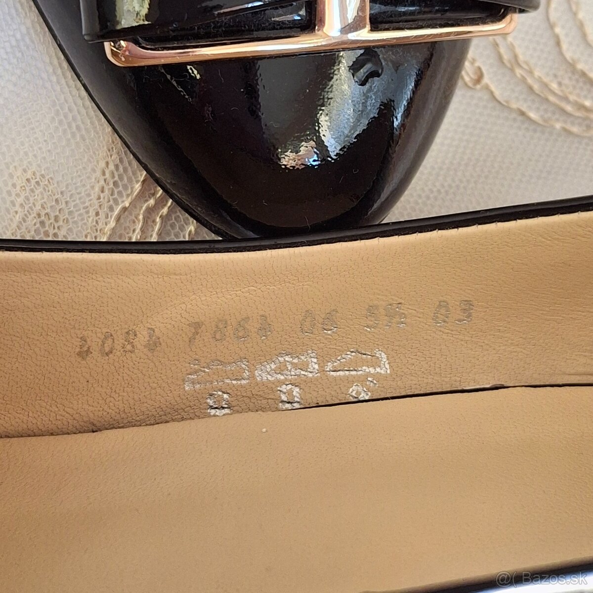 kožene lakové lodičky Ĥögl, č. 5,5 - 5