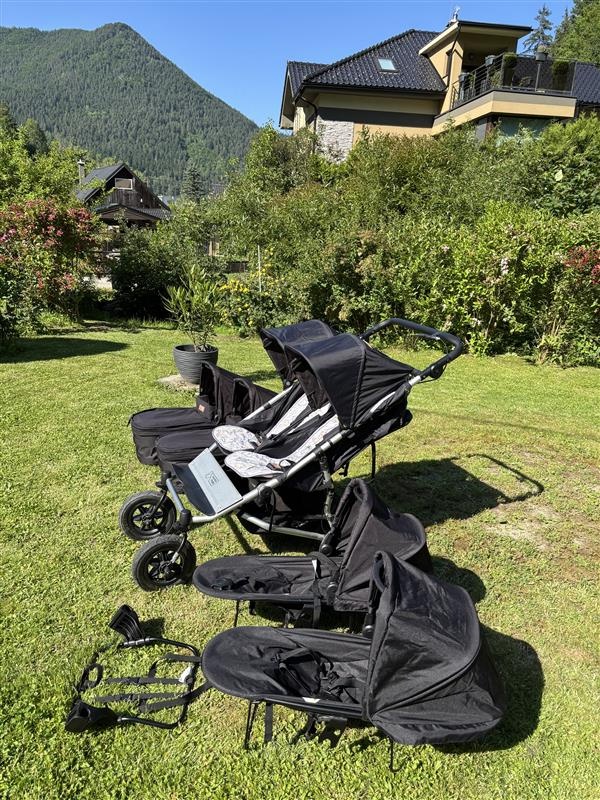 Dvojičkový kočík Mountain Buggy Duet V3+ autosedačky - 5