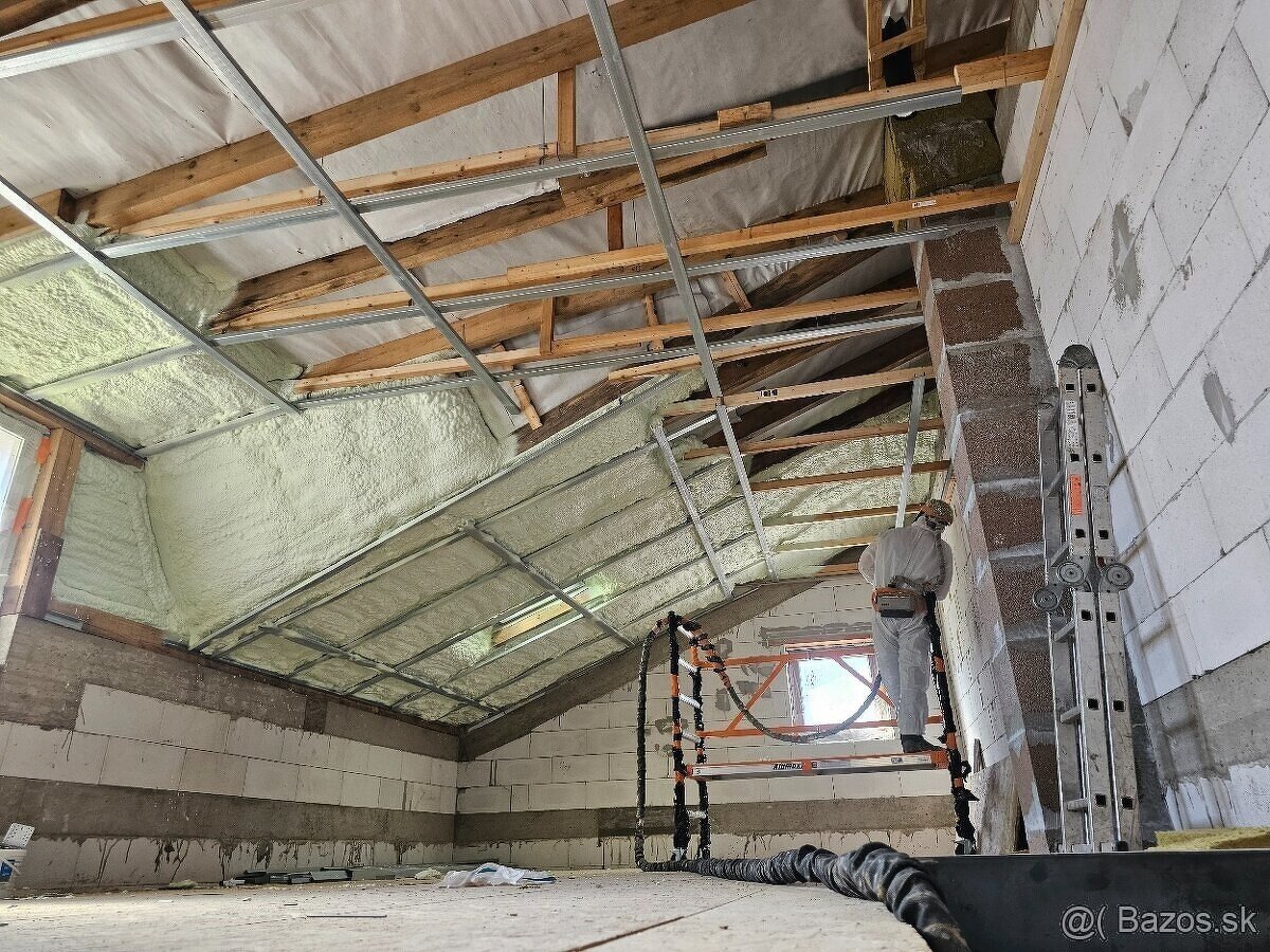 Striekaná polyuretánová izolácia a parozábrana + termokamera - 5