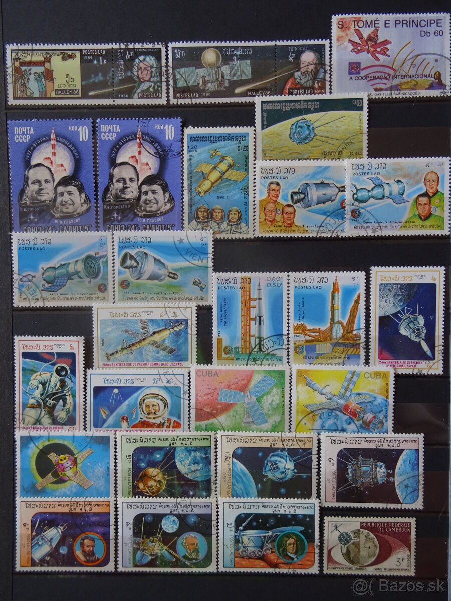 Pekná zbierka známok VESMÍR - 5