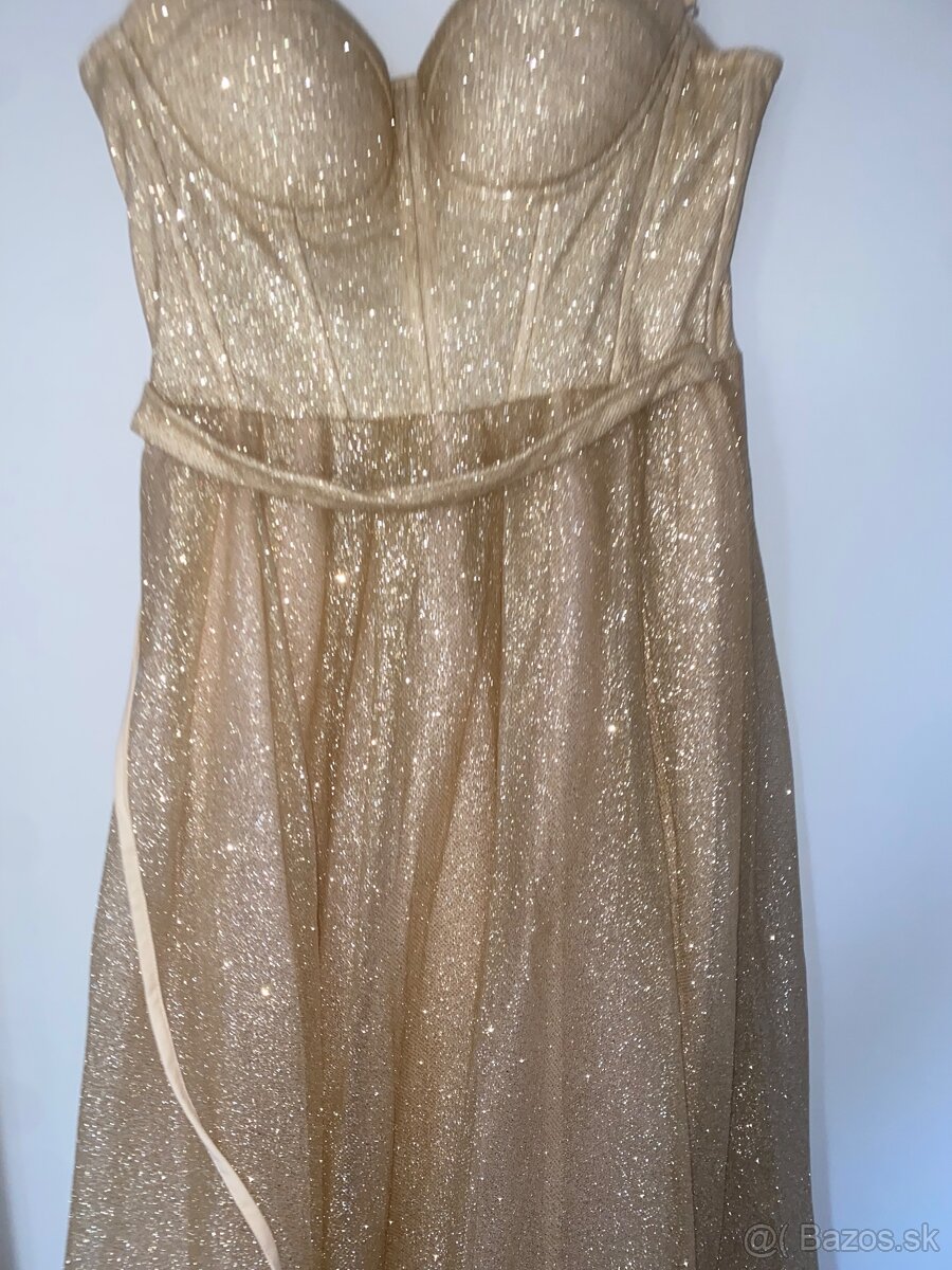 Zlate Šaty na Stužkovu Ľady dĺžka - 5