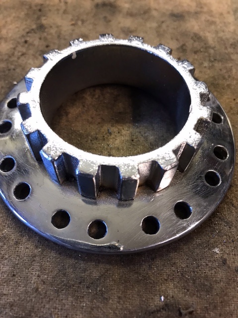 Jawa 500 OHC 01 oska predného kolesa, stred zad. kolesa - 5