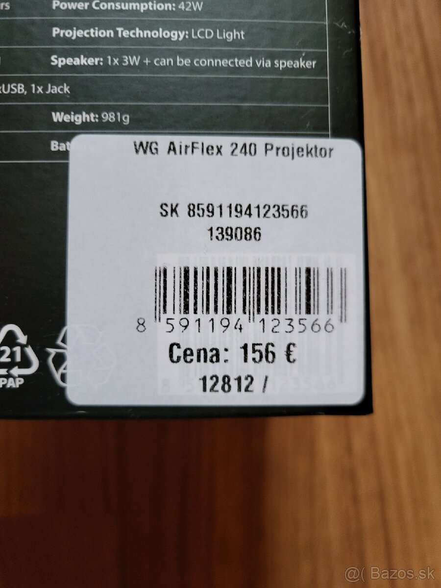 Projektor WG AirFlex 240 4K - 5