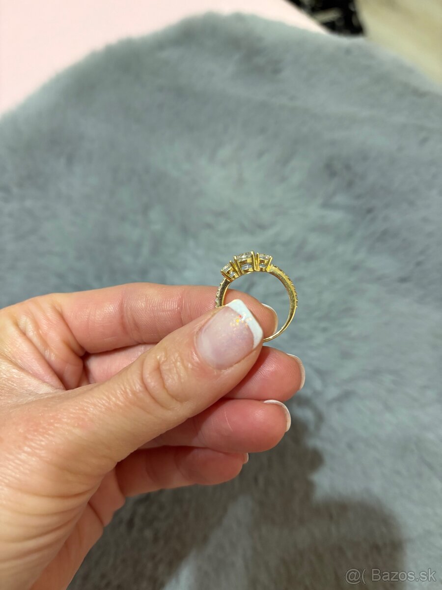 Zlatý prsteň Au585 - 5