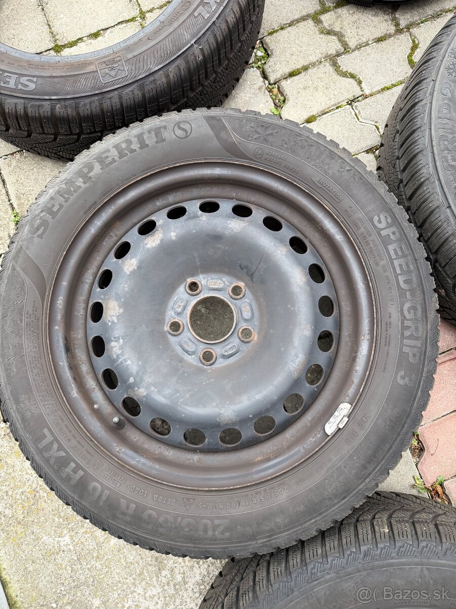 Zimne pneumatiky na plechoch 205 55 R16 - 5