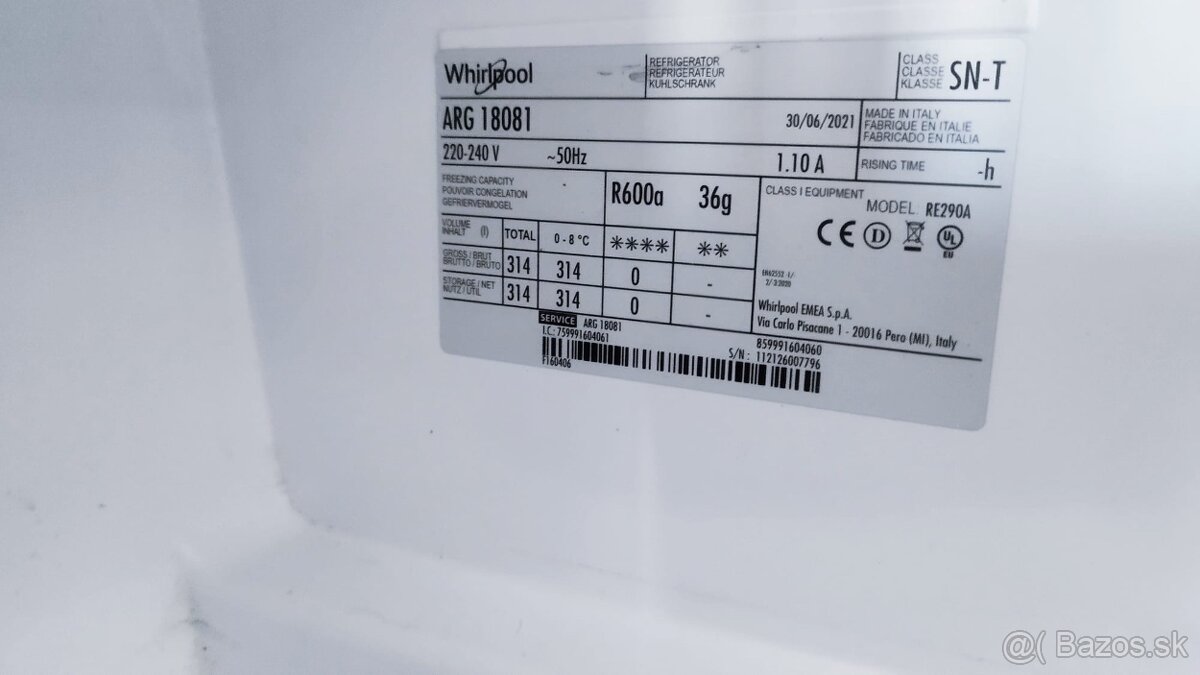 Whirlpool chladnička a mraznička - 5