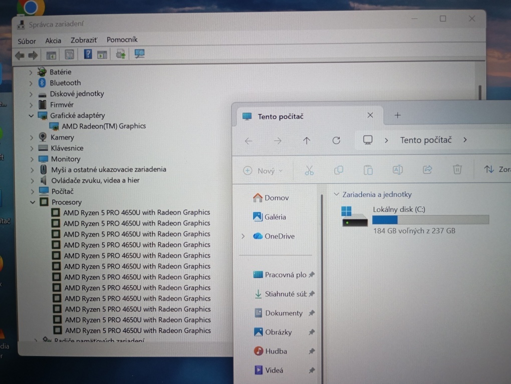 predám Lenovo Thinkpad L14 , AMD Ryzen 5 , 8gb ram , ssd - 5