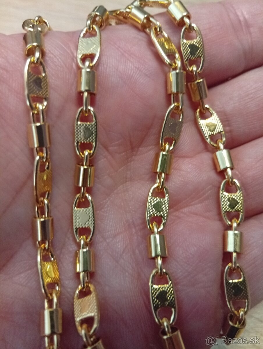 Nádherný mohutný pozlátený set pánsky.. - 5