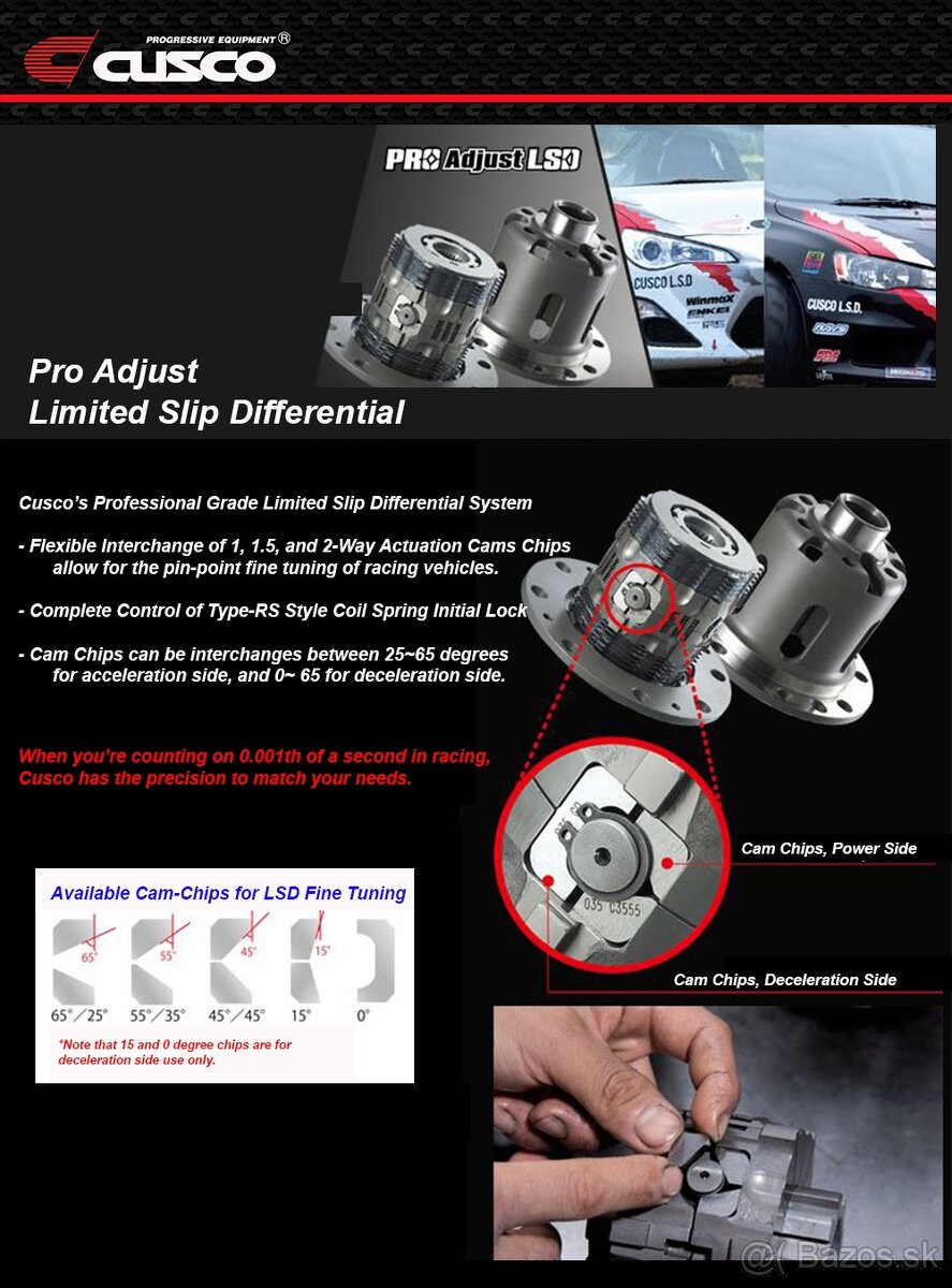 Lamelový samosvorný diferenciál Cusco TYPE-RS - 5