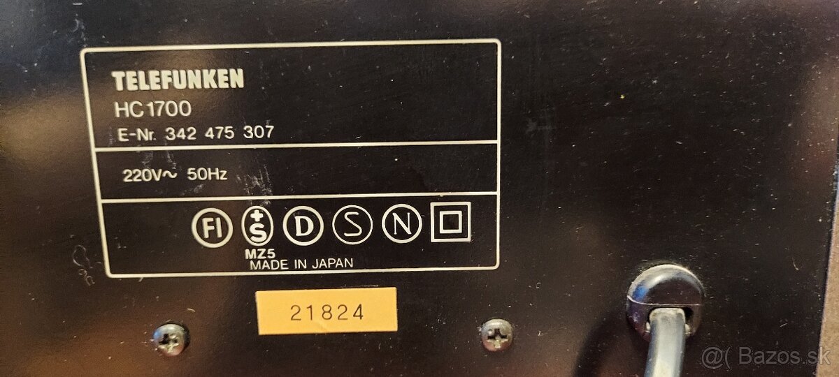Predám vintage hifi zostavu Telefunken - 5