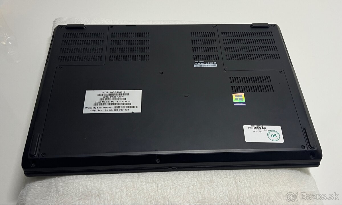 Lenovo ThinkPad P53 │15.6"│i7-9850H│16GB│512GB│T1000 - 5