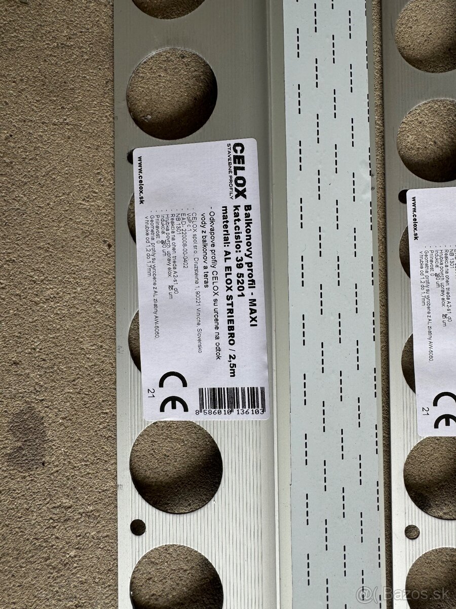 balkonovy profil strieborny - 5