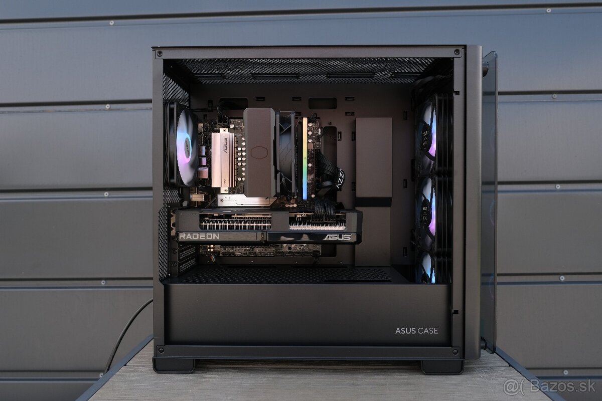 Herný PC, Ryzen 7 9700X, RX 7900 GRE, 32GB RAM, SSD - 5