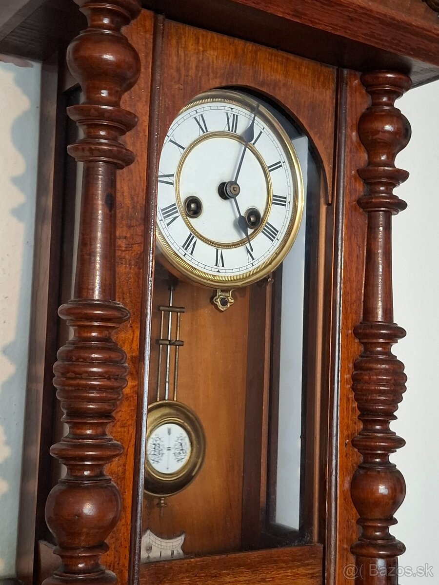 Predám funkčné starožitné hodiny ALTDEUTSCHE (židovky) s jel - 5